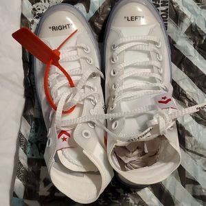 Brand new size 8 unisex off-white converse